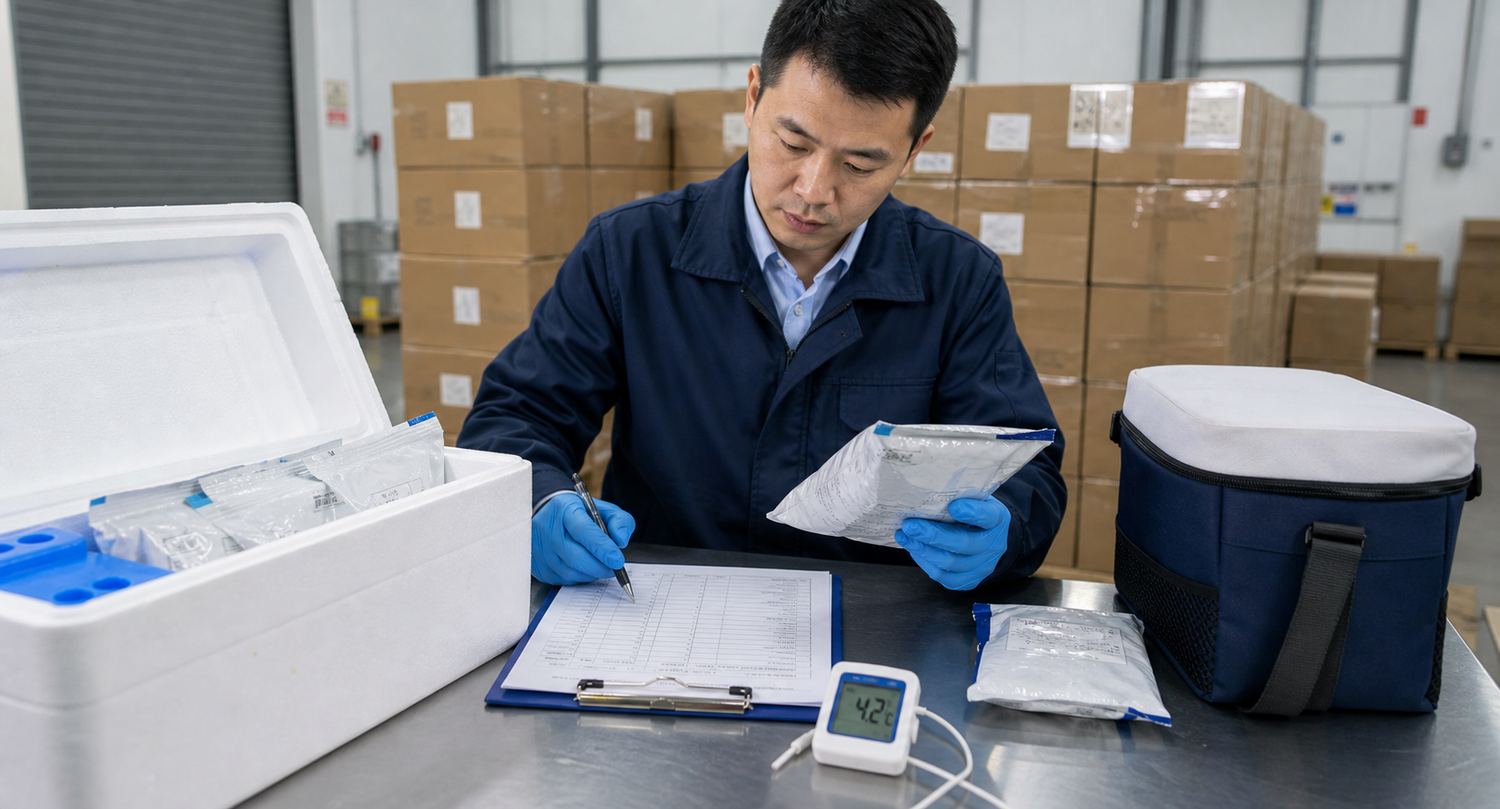 Quality check and cold chain supply